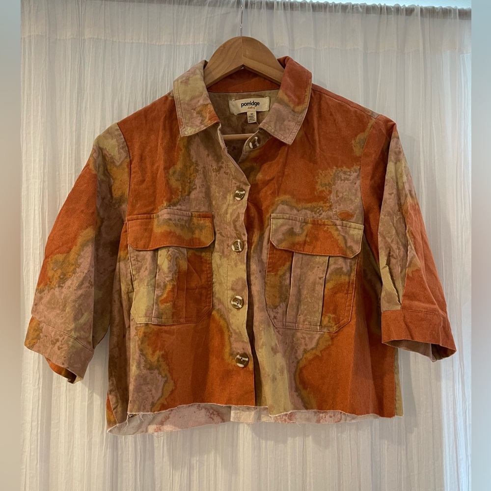 Anthropologie Porridge Clothing Corduroy Button Down